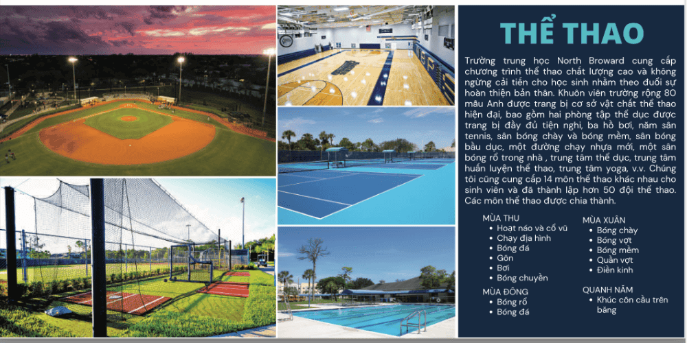 Giới thiệu trường North Broward Preparatory, bang Florida, Mỹ và cơ sở vật chất của trường
